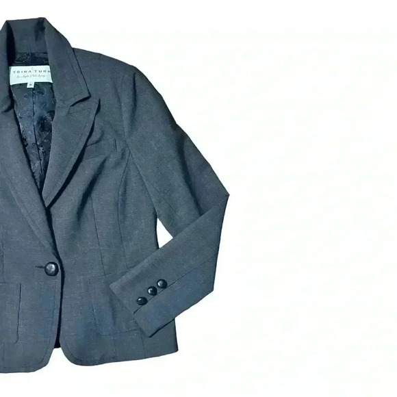 Trina Turk Women’s Classic Black Blazer Size 6 - Picture 3 of 6